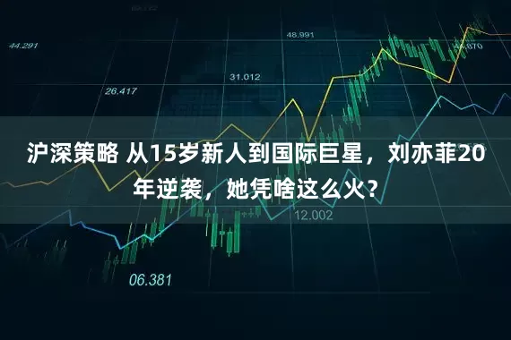 沪深策略 从15岁新人到国际巨星，刘亦菲20年逆袭，她凭啥这么火？